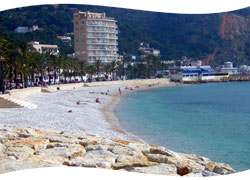 the Javea port beach